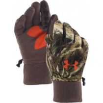 Under Armour Men's Scent Control Armour Fleece Gloves - Realtree Max-5 (LARGE)