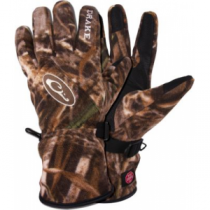 Drake Waterfowl Men's MST Fleece Gloves - Mo Shdw Grass Blades 'Camouflage' (MEDIUM)