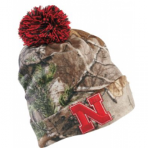 New Era Men's Nebraska Cornhuskers Camo Knit Beanie - Realtree Xtra 'Camouflage' (ONE SIZE FITS MOST)