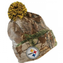 New Era Men's Pittsburgh Steelers Camo Knit Beanie - Realtree Xtra 'Camouflage' (ONE SIZE FITS MOST)