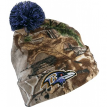 New Era Men's Baltimore Ravens Camo Knit Beanie - Realtree Xtra 'Camouflage' (ONE SIZE FITS MOST)