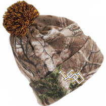 New Era Men's Louisiana State University Tigers Camo Knit Beanie - Realtree Xtra 'Camouflage' (ONE SIZE FITS MOST)