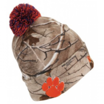 New Era Men's Clemson Tigers Camo Knit Beanie - Realtree Xtra 'Camouflage' (ONE SIZE FITS MOST)