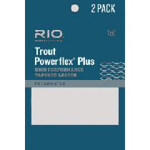 RIO Powerflex Plus 12-ft. Tapered Trout Leader Two-Pack (0X)