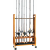 Organized Fishing Large Floor Rack - Oak