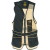 Browning Men's Deluxe Mesh Right-Hand Shooting Vest - Black/Tan (MEDIUM)