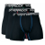 Weatherproof Men's Cool Last Black Boxer Briefs Three-Pack (SMALL)