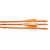 OMP Youth Fiberglass Arrow Three-Pack - White