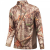 Huntsworth Men's Bird's-Eye-Mesh 1/4-Zip Shirt - Oak Tree Evo (LARGE)